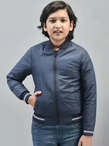 Crimsoune Club Boys Mandarin Collar Lightweight Reversible Bomber Jacket