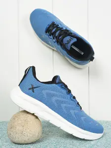 HRX by Hrithik Roshan Men Blue & White Flyknit Running Shoes
