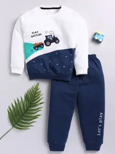 Toonyport Boys Printed Pure Cotton T-shirt with Trousers