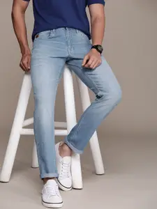 WROGN Men Slim Fit Heavy Fade Stretchable Jeans