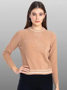 Moda Elementi Round Neck Pullover Sweater
