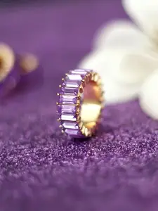 Bellofox Gold-Plated Stones-Studded Finger Ring