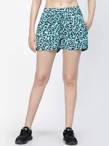 UZARUS Women Animal Printed Loose Fit Shorts