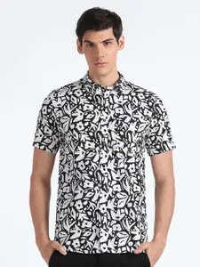 Flying Machine Slim Fit Abstract Printed Casual Shirt