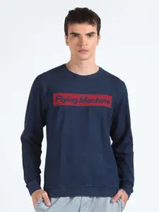 Flying Machine Typography Printed Pullover Sweatshirt