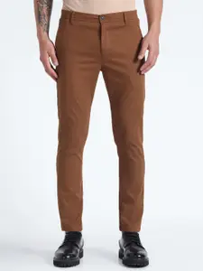 Flying Machine Men Slim Tapered Fit Mid-Rise Regular Trousers
