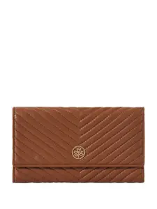 Eske Women Textured Leather Envelope Wallet