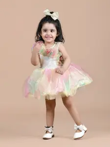 BAESD Girls Embellished Sleeveless Fit & flare Chiffon Balloon Dress