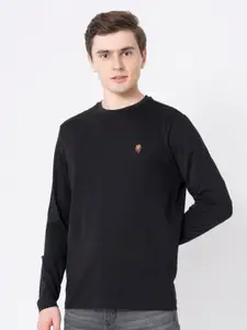 Red Tape Round Neck Long Sleeves Pure Cotton T-shirt