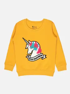 Bodycare Kids Girls Unicorn Printed Fleece Pullover
