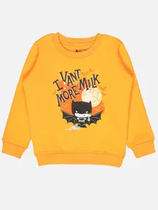 Bodycare Kids Boys Typography Printed Fleece Sweatshirt