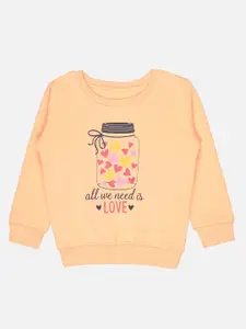 Bodycare Kids Girls Graphic Printed Pullover Fleece Sweatshirt