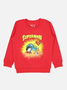 Bodycare Kids Boys Superman Printed Fleece Sweatshirt