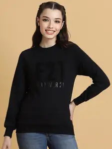 FOREVER 21 Typography Printed Pullover Sweatshirt