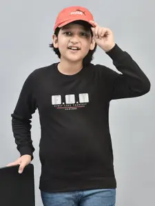 Crimsoune Club Boys Typographic Printed Sweatshirt