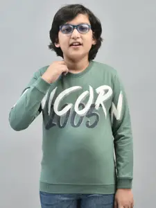 Crimsoune Club Boys Typography Printed Sweatshirt