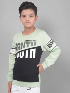 Crimsoune Club Boys Typographic Printed Sweatshirt