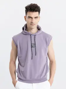 Snitch Mauve Hooded Sleeveless Pullover