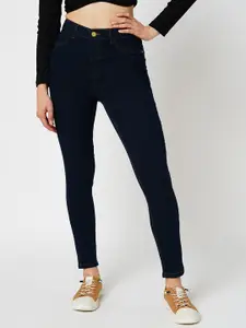 ONLY Women Skinny Fit High-Rise Clean Look Stretchable Jeans