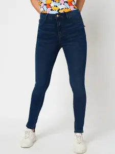 ONLY Women Skinny Fit High-Rise Clean Look Stretchable Jeans
