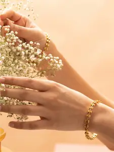 Tarinika Set Of 2 Gold-Plated  Bangles