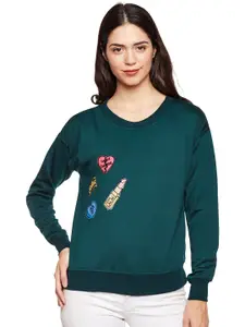BAESD Drop-Shoulder Fleece Pullover Sweatshirt