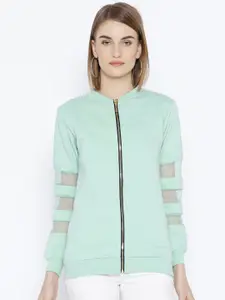 BAESD Stand Collar Fleece Front-Open Sweatshirt