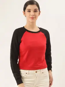 BAESD Colourblocked Fleece Pullover Sweatshirt