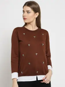 BAESD Embellished Fleece Sweatshirt