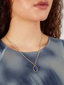 Accessorize Crystal-Studded Gem Pendant Necklace