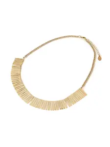 Accessorize Brushed Metal Statement Necklace