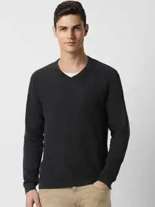 Peter England Casuals V-Neck Cotton Pullover