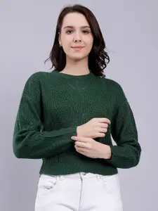 Malachi Self Design Round Neck Pullover Sweater