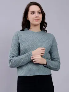 Malachi Self Design Acrylic Pullover Sweater