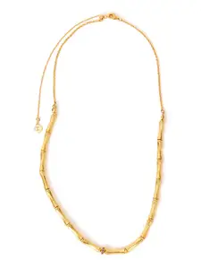 Accessorize Real Gold-plated Bamboo Necklace