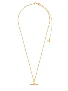 Accessorize Gold-Plated T-bar Necklace