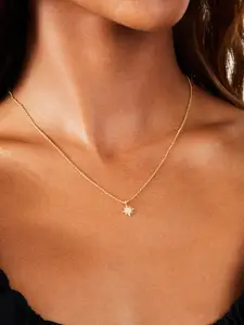 Accessorize Real Gold-plated Star Pendant Necklace