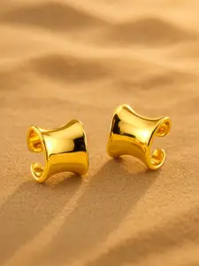 Rubans Voguish Gold-Plated Classic Stud Earrings