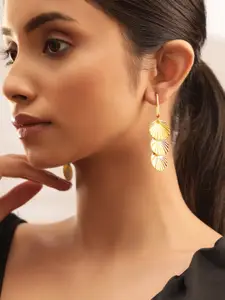 Rubans Voguish Gold Plated Classic Drop Earrings