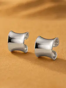 Rubans Voguish Silver Plated Classic Studs Earrings