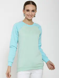 BAESD Colourblocked Fleece Pullover Sweatshirt