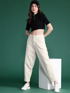 DressBerry Women High-Rise Slouchy Fit Stretchable Jeans