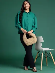 DressBerry Plus Size Solid Casual Shirt