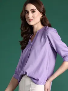 DressBerry Roll-Up Sleeves Casual Shirt
