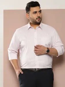 Sztori Men Plus Size Striped Regular Fit Casual Shirt