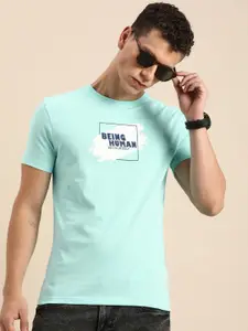 Being Human Pure Cotton Brand Logo Printed Casual T-shirt