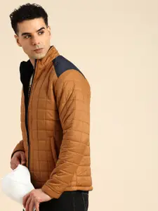 Being Human Mock Collar Quilted Jacket