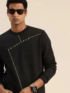 Being Human Pure Cotton Brand Logo Printed Pullover Sweatshirt