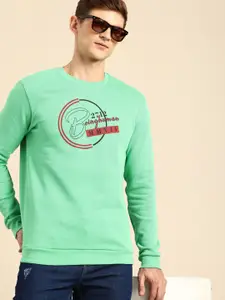 Being Human Brand Logo Printed Pure Cotton Sweatshirt