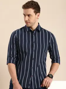 Being Human Pure Cotton Striped Casual Shirt